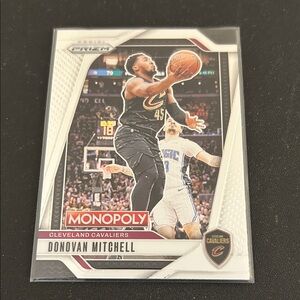 Donovan Mitchell Prizm Cleveland Cavaliers Trading Card
